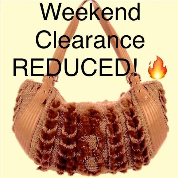 NEW SALVATORE FERRAGAMO BALENA MINK LEATHER HOBO HANDBAG - Picture 1 of 16